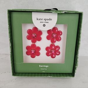 Kate Spade Pink Flower Earrings